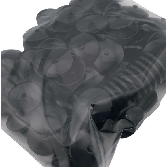 100 Lego Round Black Specialty Caps Plate 2x2 - New - A491 - Picture 8 of 12